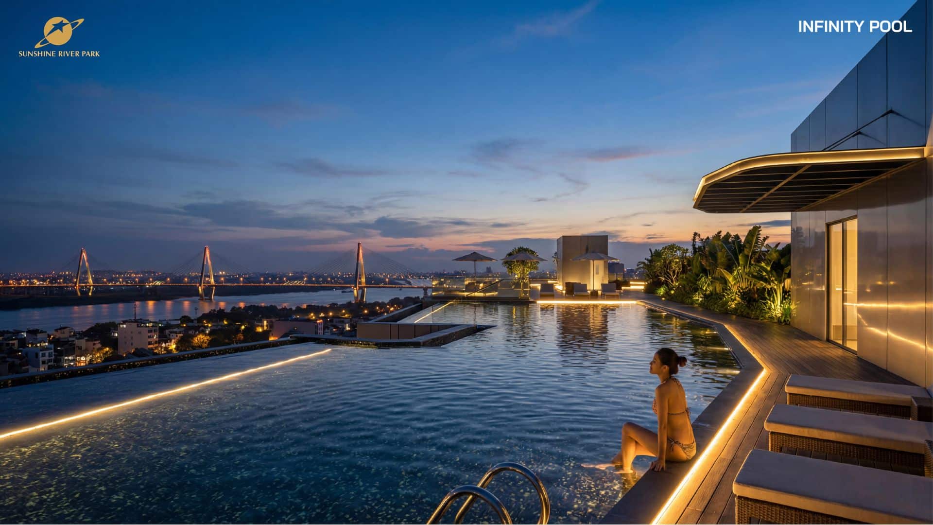 Bể Bơi Vô Cực Infinity Pool Sunshine River Park
