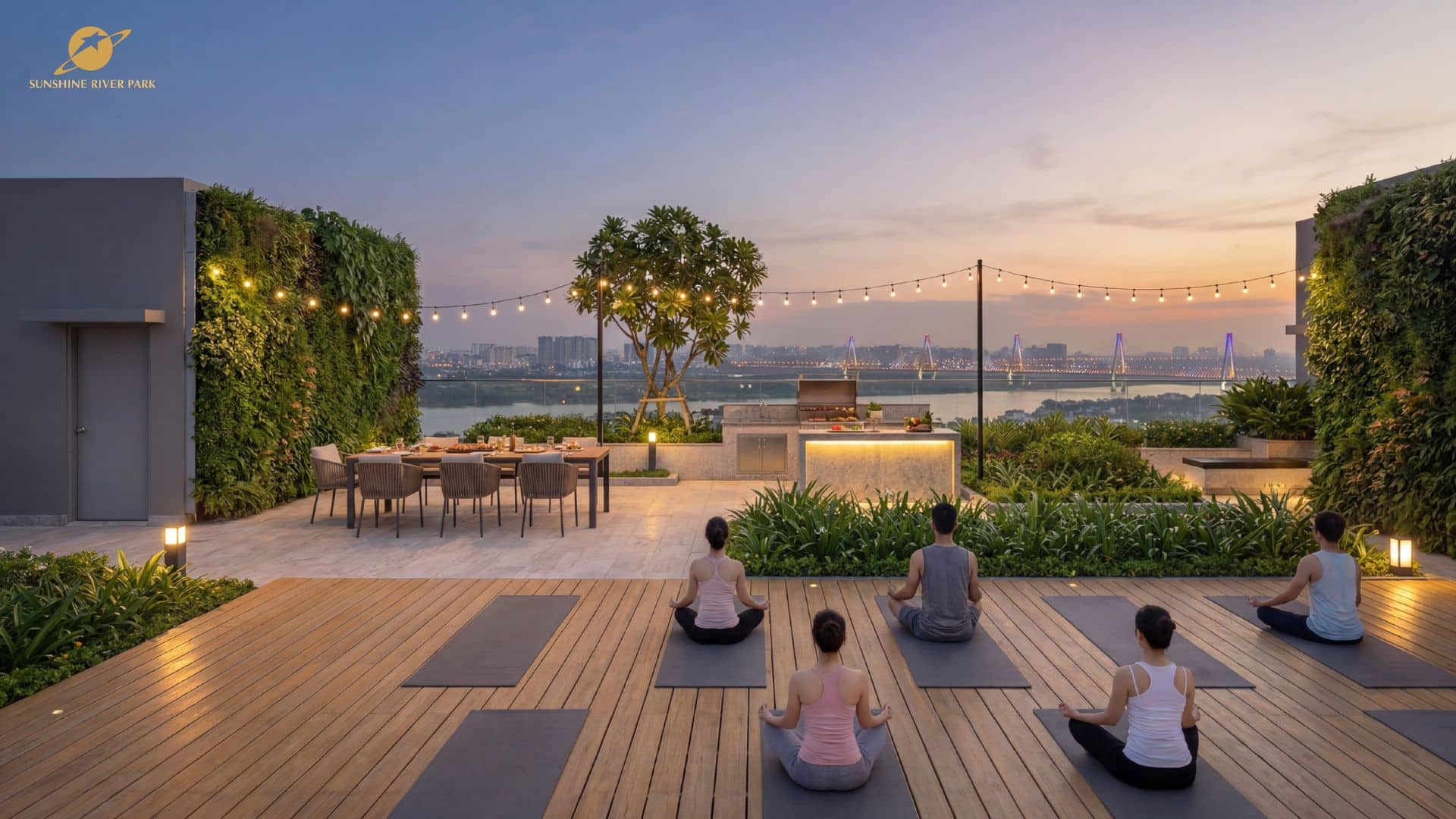 Khu Yoga Tầng Mái Sunshine River Park